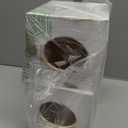 White Barnwood Tissue Box Cover: 2 Pack Tissue Box Holder Includes Slide-Out Bottom Panel, Stylish Tissue Box Cover Square Perfect for Farmhouse Bathroom Decor, 