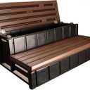 Confer Plastics Storage Step for Spas and Hot Tubs: Durable, Multi-Functional, and Made in The USA - Espresso