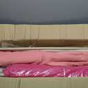 4 Set Sleepovers Teepee Tents Spa Slumber Party Robes Supplies Bulk with Inflatable Airbed and Light String, Birthday Favors Gift Indoor Outdoor (Complete,3 Pink 1 Rose Red)