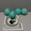 ropoda Mini Basketball Hoop - Glow in The Dark, Over The Door Basketball Hoop Indoor, Indoor Basketball Hoop Backboards for Teens and Adults, Mini Hoop for Kids with 4 Balls and Pump (Green)