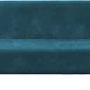 H.VERSAILTEX Real Velvet Futon Cover Armless Sofa Covers Sofa Bed Covers Stretch Futon Couch Cover Sofa Slipcover Furniture Protector Thick Soft Velvet Fabric Form Fitted Stay in Place, Deep Teal