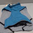 Queenmore Winter Dog Jacket, Waterproof Puffy Snowsuit, Adjustable Reflective Fleece Lining Warm Padding Parka for Cold Weather, Blue Large