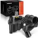 A-Premium - Coolant Thermostat and Housing Assembly with Sensor- Compatible with Ford, Mercury - 4.0L V6 - Explorer, Sport Trac, Mountaineer - 2002-2010 - Replaces 2L2Z8592AA, 2L2Z8592BA