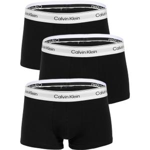 Calvin Klein underwear mens Icon Cotton Stretch 3-pack Low Rise Trunk (Black)