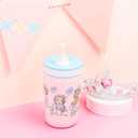 Zak Designs Disney Princess Kelso Toddler Cups For Travel or At Home, 12oz Vacuum Insulated Stainless Steel Sippy Cup With Leak-Proof Design For Kids (Ariel, Belle, Cinderella, Mulan, Tiana)