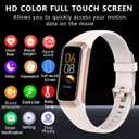 Fitness Tracker with Heart Rate/Blood Oxygen/Sleep Monitor, 20+ Sports Modes Smart Watches for Women/Men, Activity & Step Tracker Smart Watch for Android/iOS Phones (White)