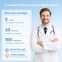 Plantar Fasciitis Night Splint Socks with Arch Support - Soft Plantar Fasciitis Relief Brace for Heel Spurs, Achilles Tendonitis & Foot Drop - Comfortable Sleep Foot Brace for Women and Men Gray-M