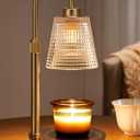 Innqoo Gold Candle Warmer Lamp with Timer, Dimmable Candle Warmer for Jar Candles, Height Adjustable Wax Melts Warmer, Birthday Gifts for Women Mom, House Warming Gifts New Home Decor