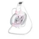 Ingenuity SimpleComfort Lightweight Compact 6-Speed Multi-Direction Baby Swing, Vibrations & Nature Sounds, 0-9 Months 6-20 lbs (Pink Cassidy)