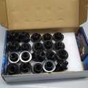 M14x1.5 Lug Nuts Set of 20 Compatible with Sequoia Landcruiser Tundra Lexus LX Black 7/8 22mm Hex Mag Washer Lug Nuts 1.85 Inch