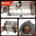 A-Premium Front Catalytic Converter with Gasket Kit Direct-Fit Compatible with Honda Civic 2016 2017 2018 2019 2020 2021, 2.0L, E.P.A. Compliant