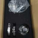 Hoypeyfiy Turbo Exhaust Manifold External Black 38MM, Pressure Relief Valve Wastegate dump pipe valve Replacement for TIAL MVS Black With V-band And Flanges MV-S (38mm Wastegate)