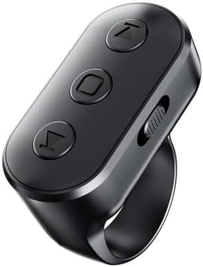 Scrolling Ring Remote for TikTok YouTube IG Shorts Video Landscape Portrait, Fingertip Wireless Scroller Page Turner Clicker for Kindle APP Compatible with iPhone iPad Android Phone Tablet : Cell Phones & Accessories