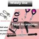1Pair Tonal T Lock Adapter with Snap Hooks, Stainless Steel Accessories for Tonal Gym Machine