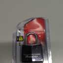 1-3/16 In. Solid-Brass Keyed Padlock, Black Covered Keyhead