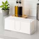 ZAVOOS 2 Pack Acrylic Paper Towel Holder, Folded Countertop Z-fold C-fold Trifold Napkin Dispenser, Clear Hand Towel Storage Holder Tray for Bathroom, Kitchen, Restaurant
