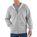 Carhartt Men's Marquette Full-Zip Sweatshirt, Heather Grey, 4X-Large