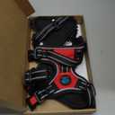 PHOEPET No Pull Dog Harnesses for Small Dogs Reflective Adjustable Front Clip Vest with Handle 2 Metal Rings 3 Buckles [Easy to Put on & Take Off](S, Red)