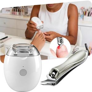 2026 Electric Automatic Nail Clipper & Trimmer an Oblique Nail Clippers Set,LED Light + 3-Speed Electric Nail File Kit with Dust Catcher, Ideal for All Your Nail Care Needs,Home Manicur Pedicure