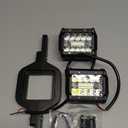 Hitch LED Lights,EBESTauto 4 Inch LED Work Light Pods with 2.5 Inch Towing Hitch Mount Brackets for Truck Trailer SUV Pickup Fit Dual Led Off-Road Driving Hitch Light bar