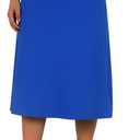 ANIVIVO Women's Midi Length Skorts Skirts with Pockets Modest Skirts 28" Long Knee Length Athletic Skorts(Royal Blue XL)