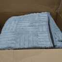 Grey Washable Shag Area Rug for Living Room, 6x9 Modern Geometric Non Slip Bedroom Rugs, Fluffy Soft Thick Carpet for Boys Kids Room, Dorm, Office, and Home Decor