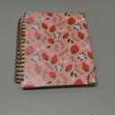 Spiral Journal Notebooks for Work, 300 Pages 5 Subject Notebook College Ruled with Dividers & Tabs, 8''x 10'' Large Notebook Journal for Women Students Note-Taking and Organizer (Pink Strawberry)