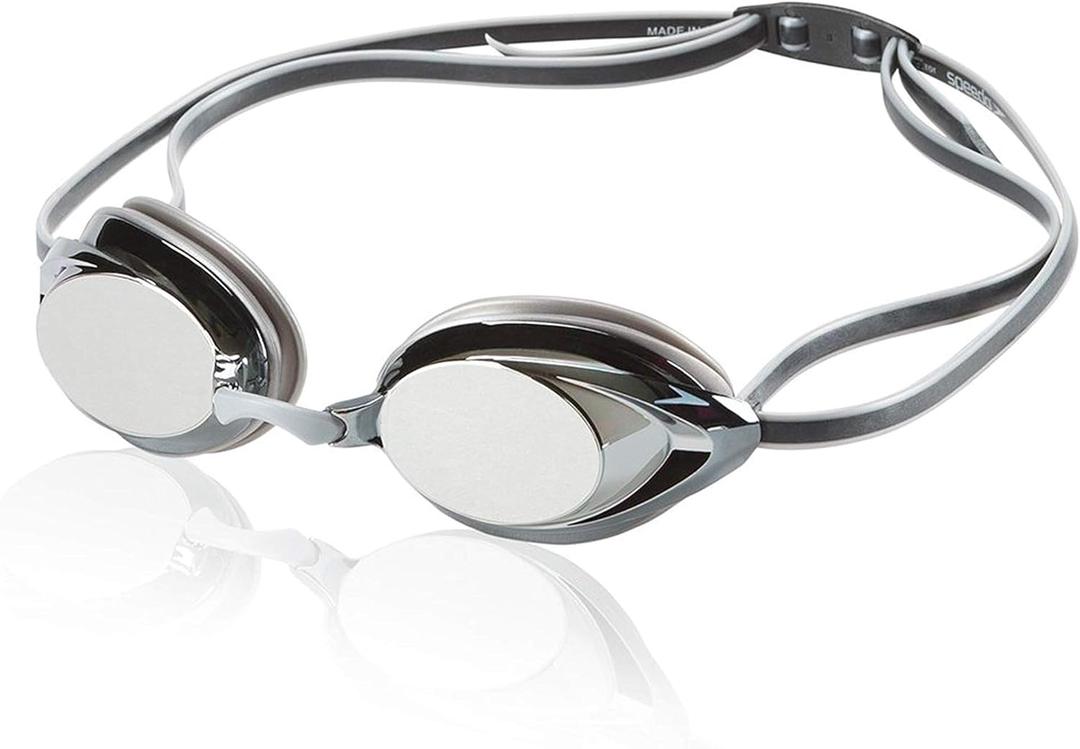 Speedo Unisex-Adult Swim Goggles Mirrored Vanquisher 2.0 (Silver)
