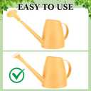 Reallnaive 1/2 Gallon Long Spout Watering Can Set for Indoor & Outdoor Plants – Includes Spray Bottle, Squeeze Bottle, Watering Globes & Soil Moisture Meter for Garden & House Plants(Yellow)