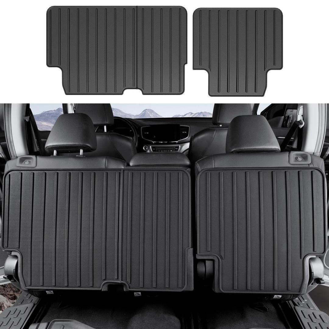 Houclemic Kick Mats for 2016-2022 Honda Pilot 8 Passengers (No Elite Models) Car Mat Accessories, 2nd Kick Mats for 2022 Honda Pilot Accessories