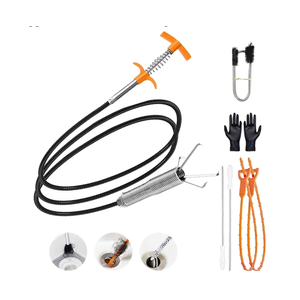 79 Inch Drain Snake Hair Drain Clog Remover Tool, Flexible Sink Snake Drain Cleaner Tool Set, Plumbing Snake for Toilet Sewer Shower Kitchen Bathroom Tub Clogged Hair Removal Cleaning Tool Set