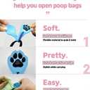 Easy Grip Poop Bag Opener - High Friction Tong & Velcro Strap