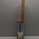 Ivilon Decorative Window Curtain Rod - Carved Square Finials, 1 1/8 in Rod, 28 to 48 in. Antique Black