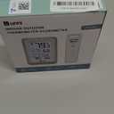 Indoor Outdoor Thermometer Wireless Weather Station, Temperature Humidity Monitor Battery Powered Inside Outside Thermometers with 330ft Range Remote Sensor and Backlight DisplayMetal Black