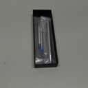 Hamans Titanium Ballpoint Pen 5.33 Push Pen Clip to Retract Refill Pocket Pen for Everyday Carry Compact Size (Silver)