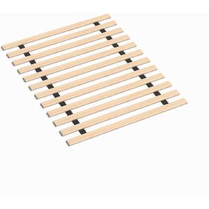 0.68-Inch Heavy Duty Horizontal Wooden Bunkie Board/Bed Slats, Enhance Mattress Support, Full(54"), Beige (Horizontal Slat)