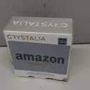 Crystalia Lemon Squeezer, Small Citrus Juicer, Extractor Manual Hand with Handle and Pour Spout, Lead-Free Heavyweight Crystal Clear Glass