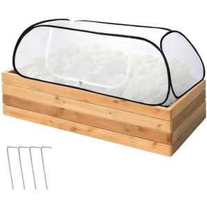 45" x 22" x 16" Pop Up Winter Garden Rows Plant Covers, Raised Garden Beds Vegetable Rows Cold-proof Plant Protector, Freeze Protection Raised Bed Cover Accelerator for Snow Frost Protection