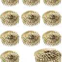 3600 Count Coil Roofing Nails 15 Degree Round Head Wire Collated Electro Galvanized Stainless Steel Siding Nails with Smooth Ring Shank for Roof Lathing Sheathing Material (1-1/4 -inch x .120 Inch)