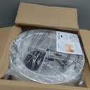 FRIDEKO HOME 3-Light Semi Flush Mount Ceiling Light,15.7 inch Ceiling Light Fixture with White 2-Layer Fabric Shade Drum Lights for Bedroom Living Room Kitchen Foyer Hallway