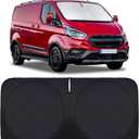 Sunshade for 2020 2021 2022 2023 2024 2025 2026 Transit Accessories Front Window Shades Cover Protector 210T Reflective Blocks UV Rays Keep Your Cars Interior Cool