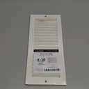 4 x 10 Inch Return Air Vent Cover, Solid Steel HVAC Grille for Wall or Ceiling, White Duct Opening, Durable Return Air Vent Cover, Airflow Ventilation Grille for Home or Office