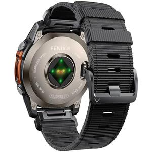 Compatible with Garmin Fenix 7X/ 6X/ 5X/ 8/8 Pro 51mm/5X Plus/6X Pro/7X pro, Nylon Quickfit 26 Watch Band for Tactix 7/Descent MK1/Mk2/Mk3i 51mm/Quatix 7X/D2 Delta PX/D2 Charlie/Epix Pro 51mm
