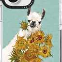 for iPhone 16 Plus Case, Whimsical Llama & Sunflower Pattern, Military-Grade Drop Protection, Cute Soft Slim TPU Protective Cover with Camera Protection for Women & Girls (Alpaca)