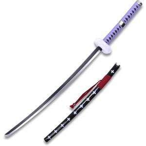 41-in Surgeon of Death Trafalgar Law Sword - One Piece Anime Katana with Scabbard - Purple