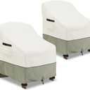 Patio Adirondack Chair Cover 2 Pack,Waterproof Heavy Duty Outdoor Chair Covers,Patio Adirondack Chair Cover for Outdoor Chair(28 W x 33 D x 36 H inches),Beige