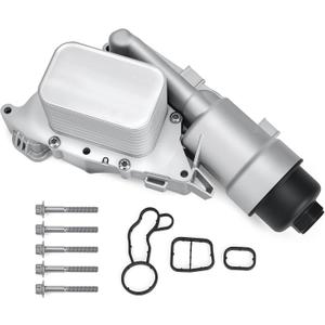 11428585235 Aluminium Engine Oil Filter Housing Assembly Kit Compatible with BMW 2014-2020 i8 X1 X2 Accessories 2014-2019 MINI Cooper Clubman Countryman 1.5L & 2.0L Replace# 11428511391