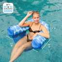 Big Joe Noodle Sling XL Pool Float, Coral Bloom, Doubled-Sided Mesh, Quick Draining Fabric, No Inflation Needed