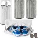 4 PCs Shoe Washing Machine Bag, Upgraded Lock-Zipper Design, 360 Deep Clean for Sneakers, Tennis Shoes and Slippers, Quiet Shoe Laundry Bag for Washer and Dryer (4 PACK)