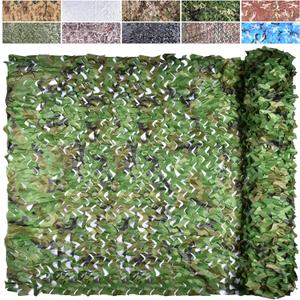 iunio Camo Netting Camouflage Netting, Camo Net Bulk Roll Camouflage Mesh Nets for Hunting Blind Deer Stand Military Party Decorations Sunshade Camping Shooting (16.4ftx4.9ft, Army Green)